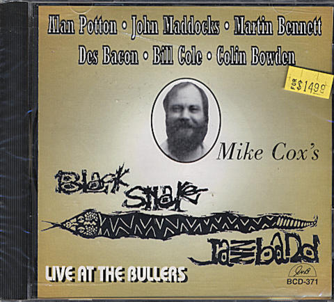 Mike Cox's Black Snake Jazzband: Live at the Bullers CD