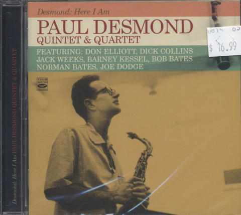 Paul Desmond Quartet/ Paul Desmond Quintet CD