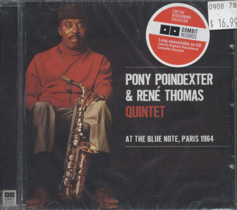 Pony Poindexter & Rene Thomas Quintet CD