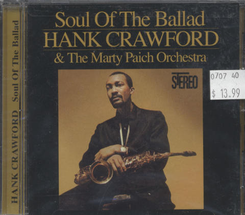 Hank Crawford & The Marty Paich Orchestra CD