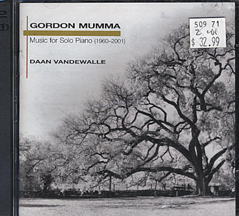 Gordon Mumma / Daan Vandewalle CD