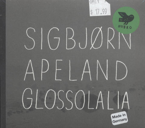 Sigbjorn Apeland CD