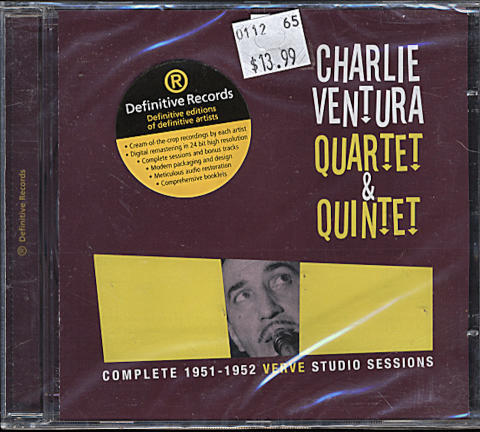 Charlie Ventura Quartet & Quintet CD