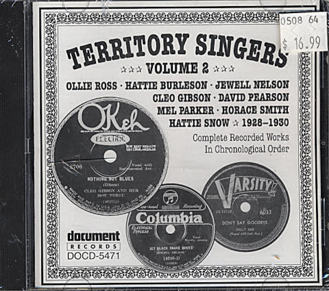 Territory Singers CD