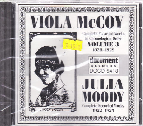 Viola McCoy / Julia Moody CD