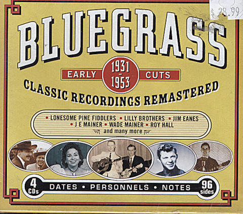 Bluegrass: Early Cuts CD