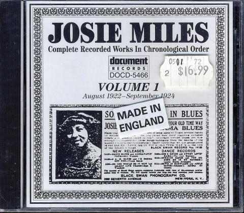 Josie Miles CD