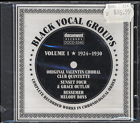 Original Valentin Choral Club Quintette CD