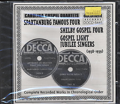 Carolina Gospel Quartets CD