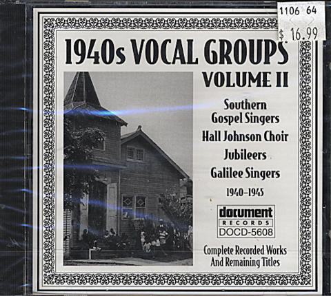 1940s Vocal Groups CD