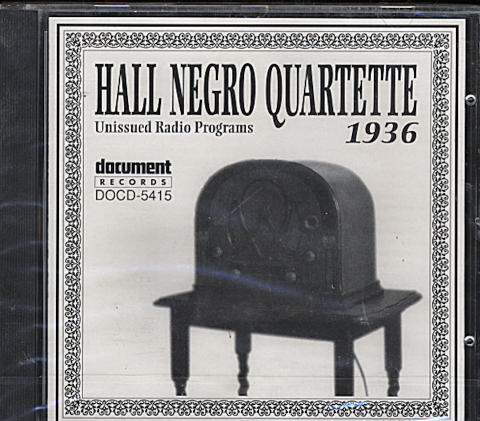 Hall Negro Quartette CD
