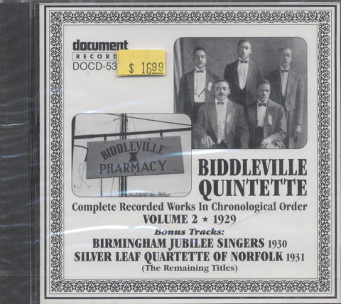 Biddleville Quintette CD