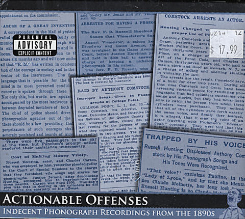 Actionable Offenses CD