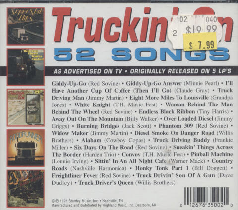 Truckin' On CD