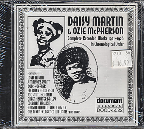 Daisy Martin & Ozie McPherson CD