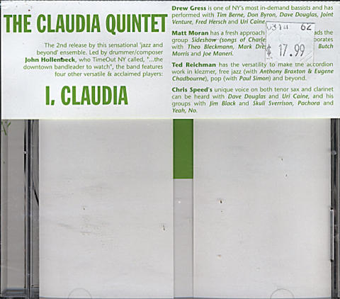 The Claudia Quintet CD