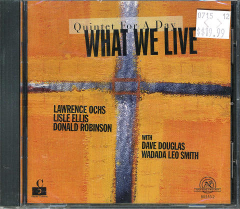 What We Live CD