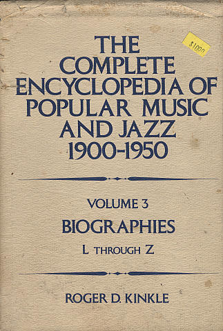 The Complete Encyclopedia Of Popular Music And Jazz (1960-1950): Volume 3 - Biographies L Through Z