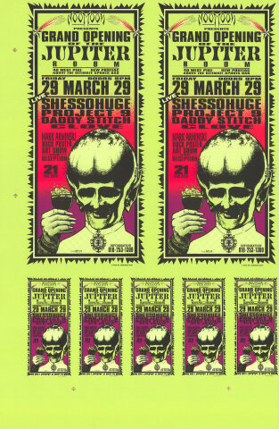 Shessohuge Vintage Concert Proof from Jupiter Room, Mar 29