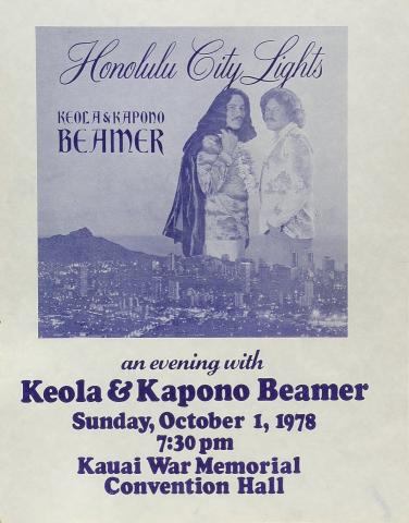 Keola and Kapono Beamer Poster