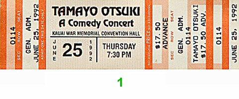 Tamayo Otsuki Vintage Ticket