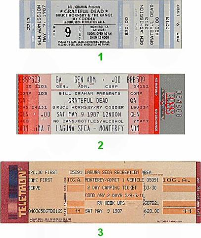 Grateful Dead Vintage Concert Vintage Ticket from Winterland