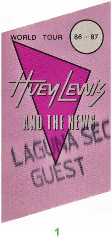 Huey Lewis & the News Backstage Pass