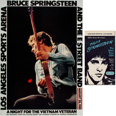 Bruce Springsteen 2000 Uncle Charlie Texas Concert Uncut Sheet Poster Handbills 