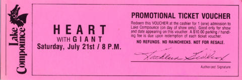 Heart Vintage Ticket