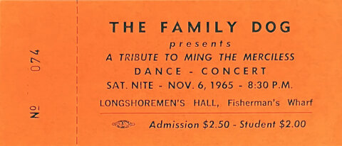 The Mothers Vintage Ticket