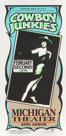 Cowboy Junkies Vintage Concert Handbill From Michigan Theatre Feb At Wolfgang S