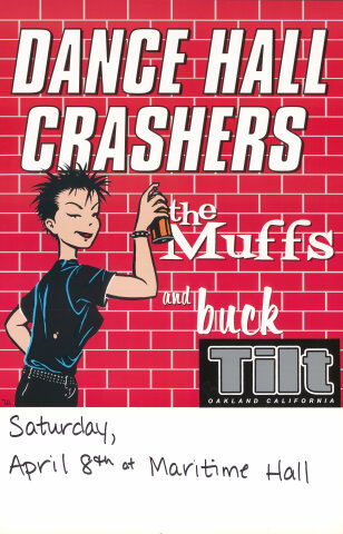 Dance Hall Crashers Vintage Concert Poster from Maritime Hall, Apr