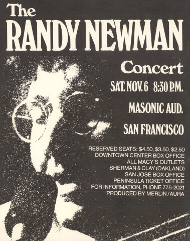 Randy Newman Handbill