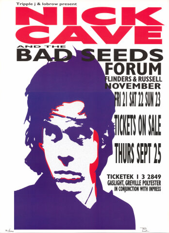Nick Cave & the Bad Seeds Poster