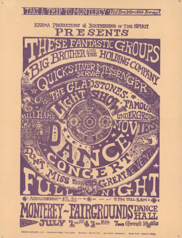 Big Brother and the Holding Company Handbill