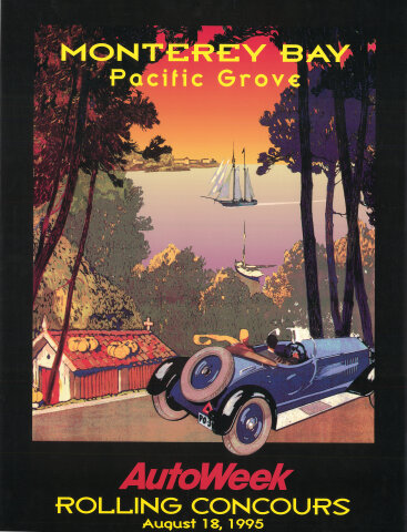 Auto Week Rolling Concours Poster