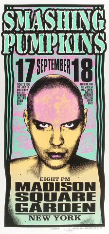 The Smashing Pumpkins Vintage Concert Proof from Madison Square