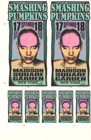 The Smashing Pumpkins Vintage Concert Proof from Madison Square