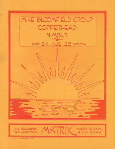 Mike Bloomfield Group Handbill