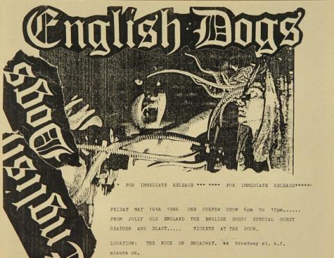 The English Dogs Handbill