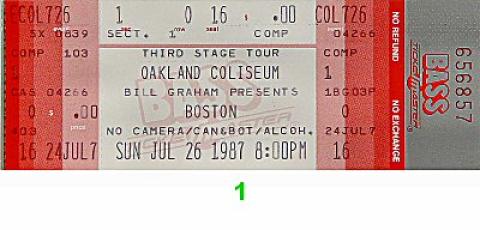Boston Vintage Ticket