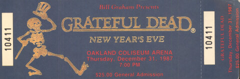 Grateful Dead Vintage Ticket