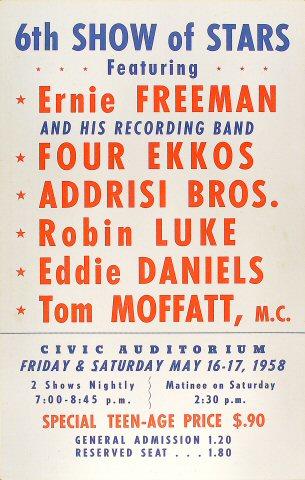 Ernie Freeman & Four Ekkos Poster