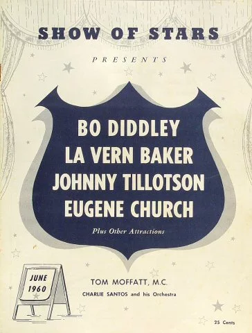 Bo Diddley Vintage Concert Poster from Avalon Ballroom, Nov 17