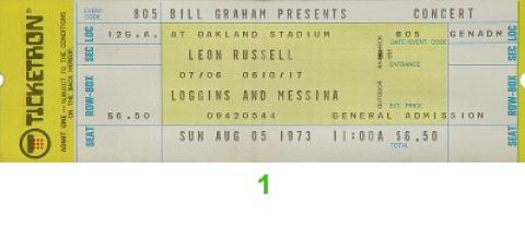 Leon Russell Vintage Ticket