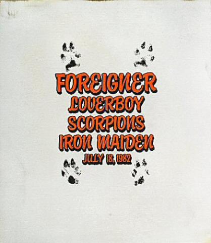 Foreigner Vintage Concert Poster from Oakland Coliseum Stadium