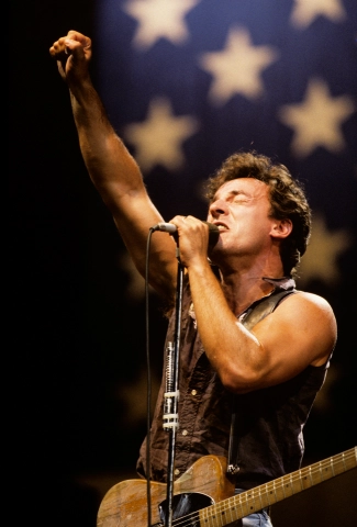 Bruce Springsteen & the E Street Band Vintage Concert Poster from Oakland  Coliseum Stadium, Sep 18, 1985 at Wolfgang's