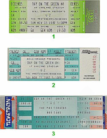 U2 Vintage Ticket