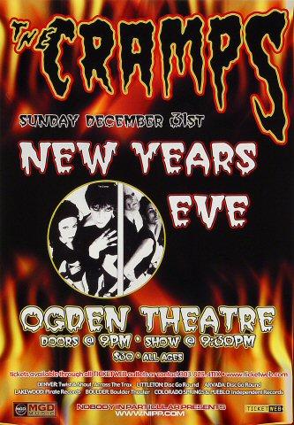 The Cramps Vintage Concert Poster from Ogden Theatre, Dec 31, 2000