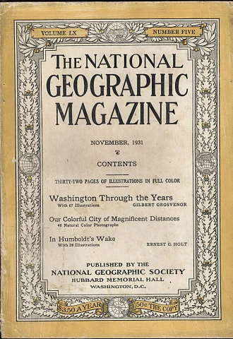 National Geographic | November 1931 at Wolfgang's